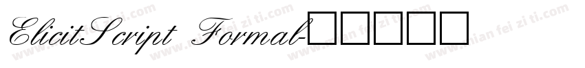 ElicitScript Formal字体转换